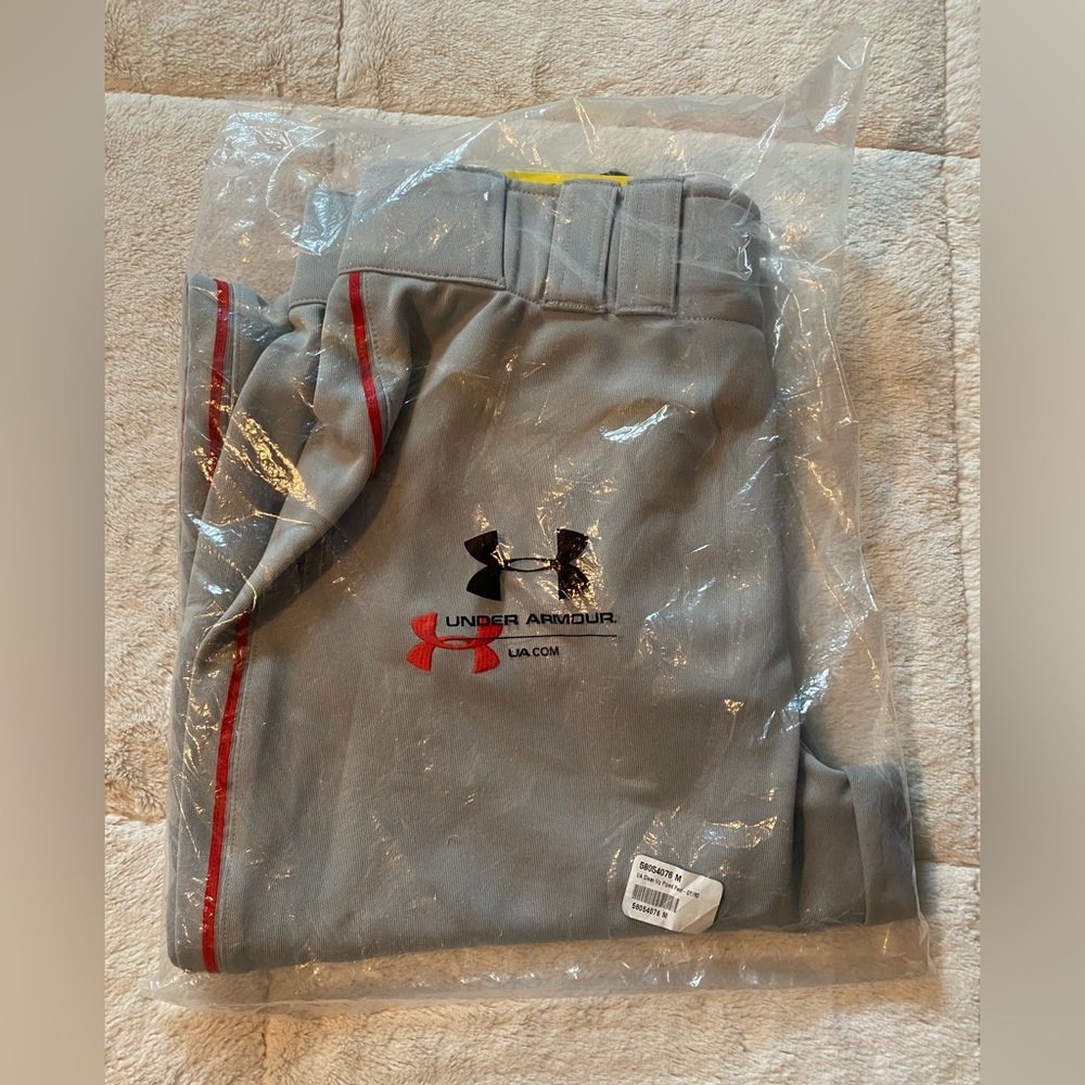 NWT Gray UA Baseball Pants